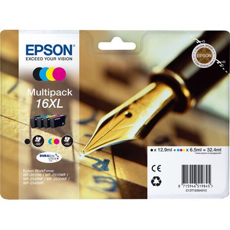 Μελάνι εκτυπωτή  EPSON 16XL multipack 4Colors (Black - Cyan - Magenta - Yellow) C13T16364012 (Multipack)